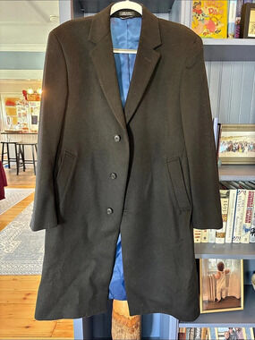 Tommy Hilfiger Wool Blend Long Coat Size 40R Like New